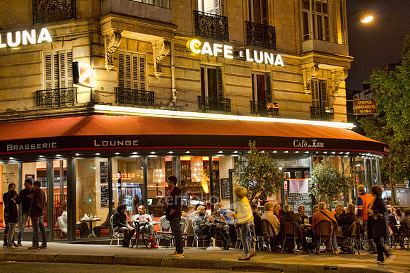 Cafe Luna in Paris.  Photograph by Crystal Nederman