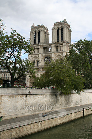 Notre Dame along the River Seine; photograph by Crystal Nederman