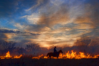 Prairie Burn Sunset