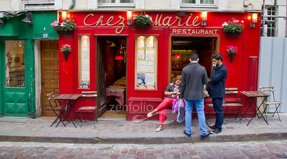 Dining at Chez Marie in Paris