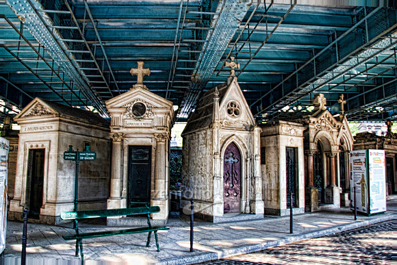 Family vaults in the Montmartre Cemetery by Crystal Nederman