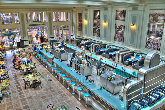 HDR photograph of the diner in Union Station Kansas City by Crystal Nederman